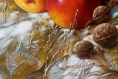 Abstract oil painting Autumn apples Anatoly Borisovich Tarabanov