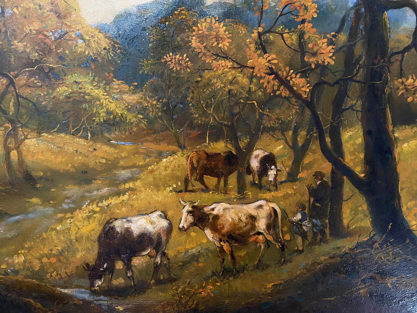 Oil painting October is already in the yard Litvinov Oleg Arkad'yevich