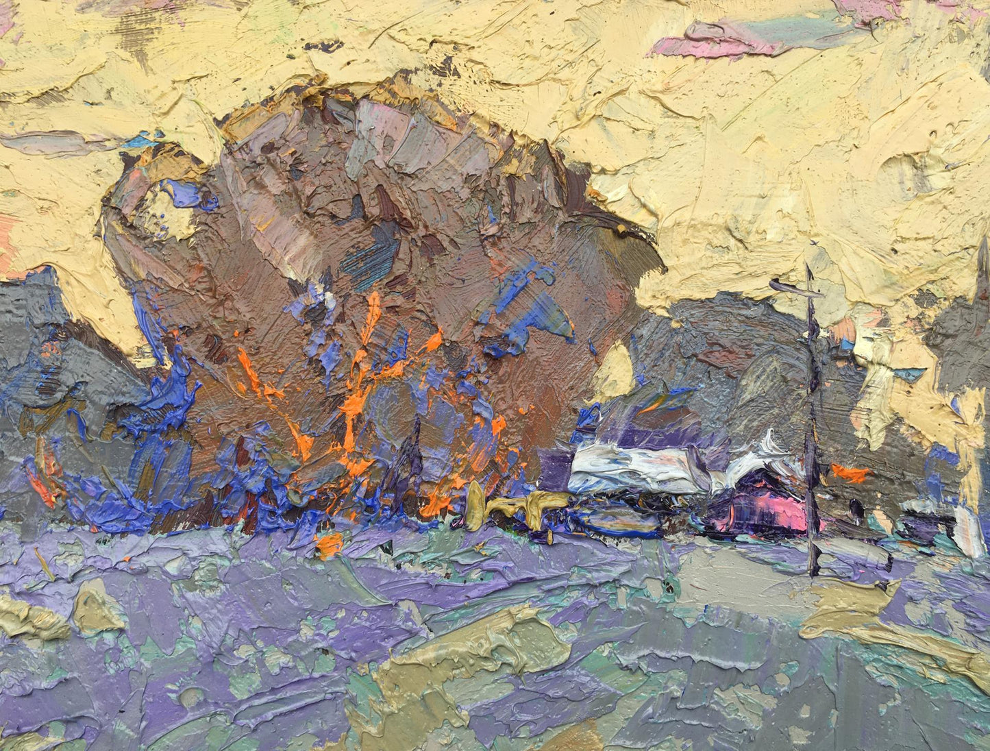 Art Autumn Landscape Rural landscape 