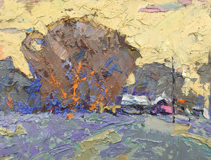 Art Autumn Landscape Rural landscape 