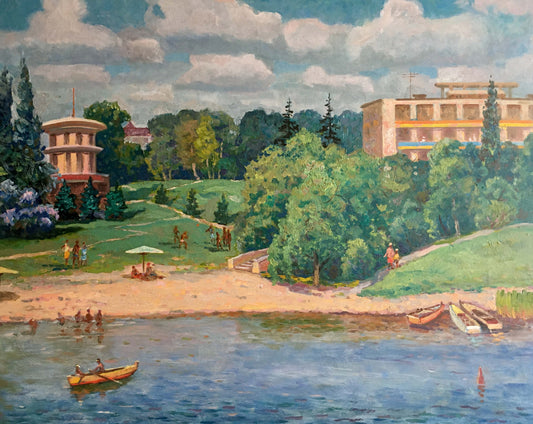 Oil painting Recreation Shvets Viktor Alexandrovich