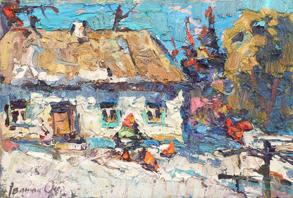Oil painting Spring is coming soon Ivanyuk Oksana