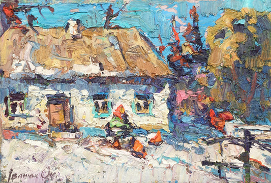 Oil painting Spring is coming soon Ivanyuk Oksana