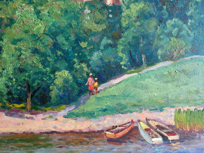 Oil painting Recreation Shvets Viktor Alexandrovich