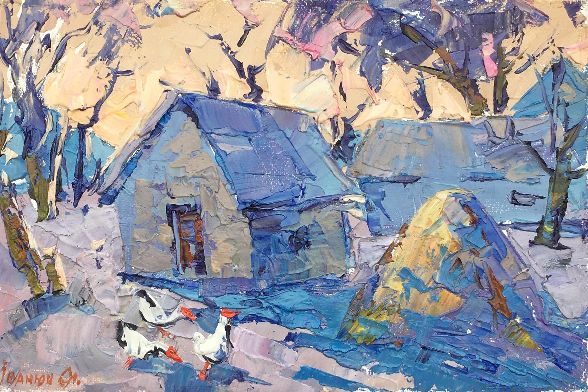 Oil painting By the evening Ivanyuk Alex