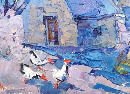 Village landscape Art 