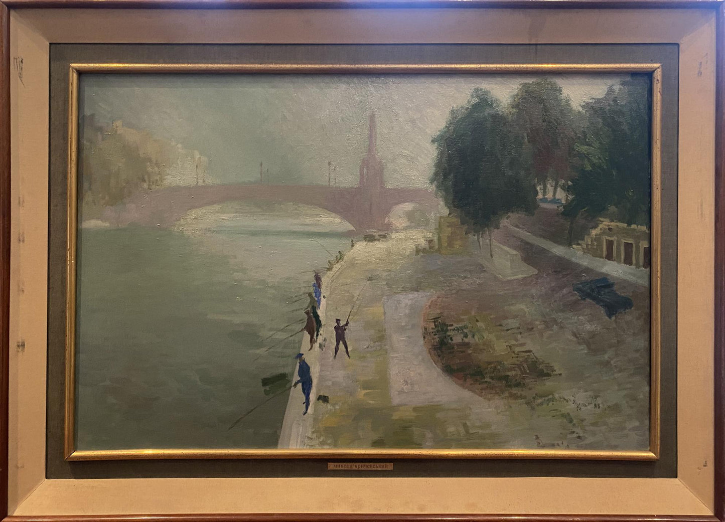 Oil painting Embankment of the city Krichevsky Nikolay Vasilievich