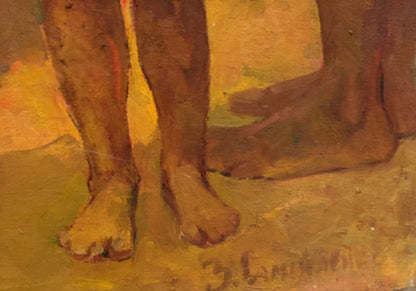 Oil painting Evening gatherings