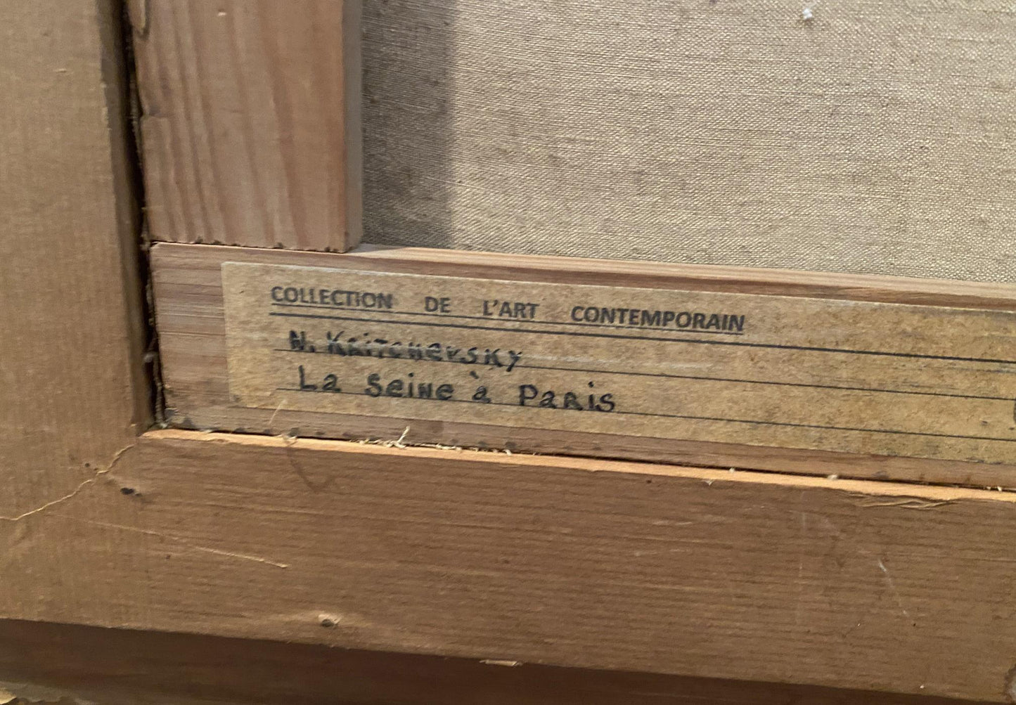 Oil painting Embankment of the city Krichevsky Nikolay Vasilievich