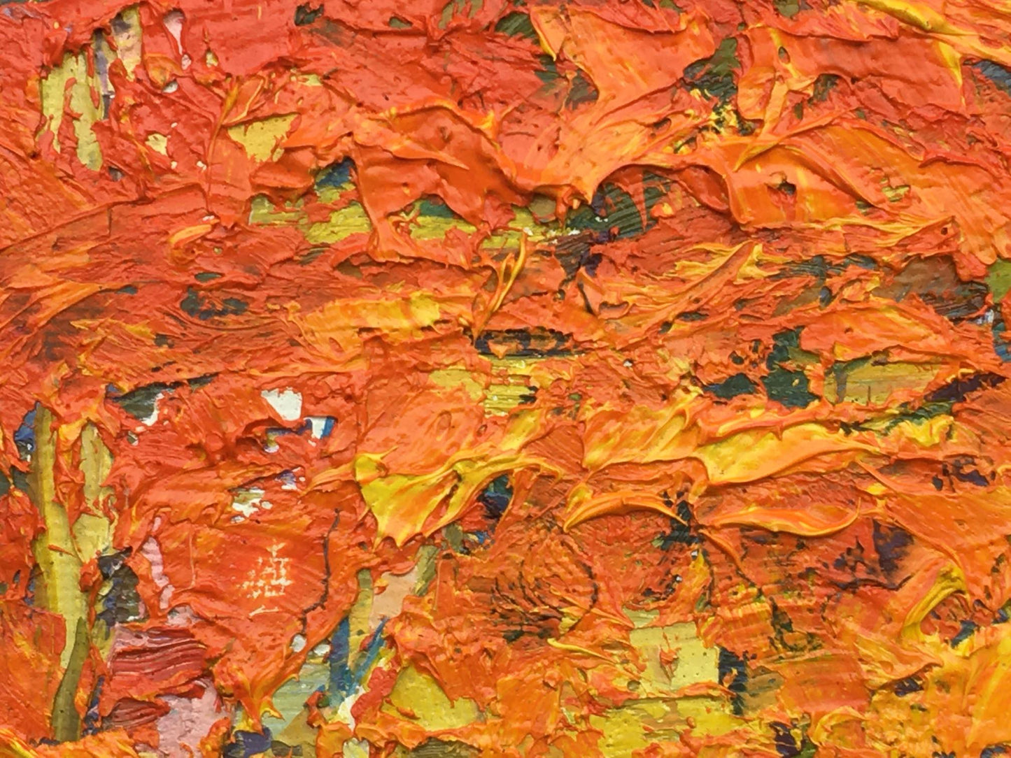 Oil Painting Nature Landscape Village 