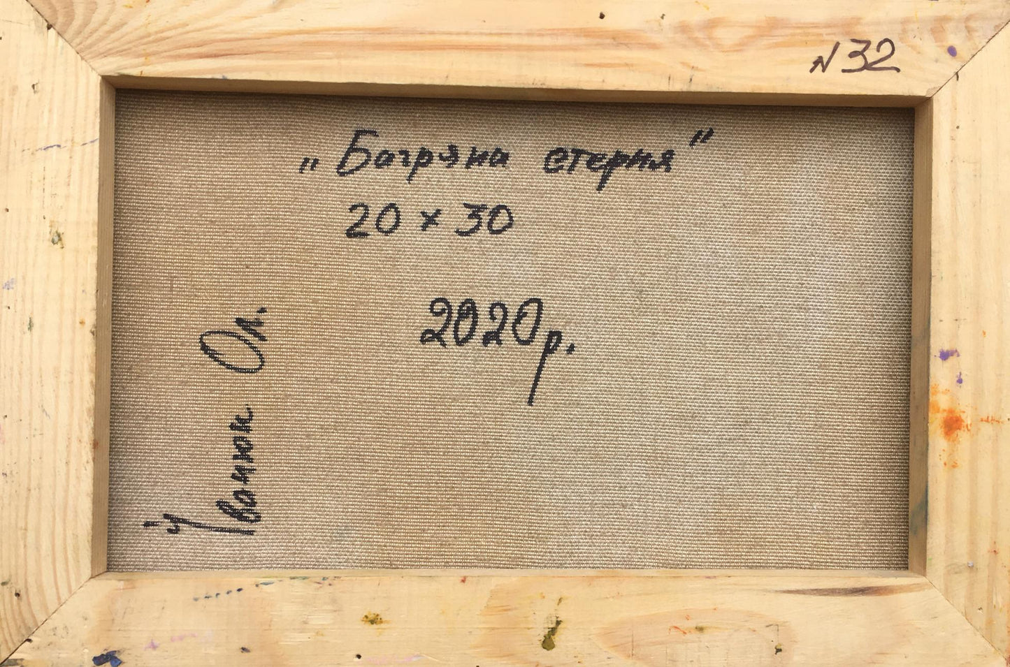 Backdrop of the painting 