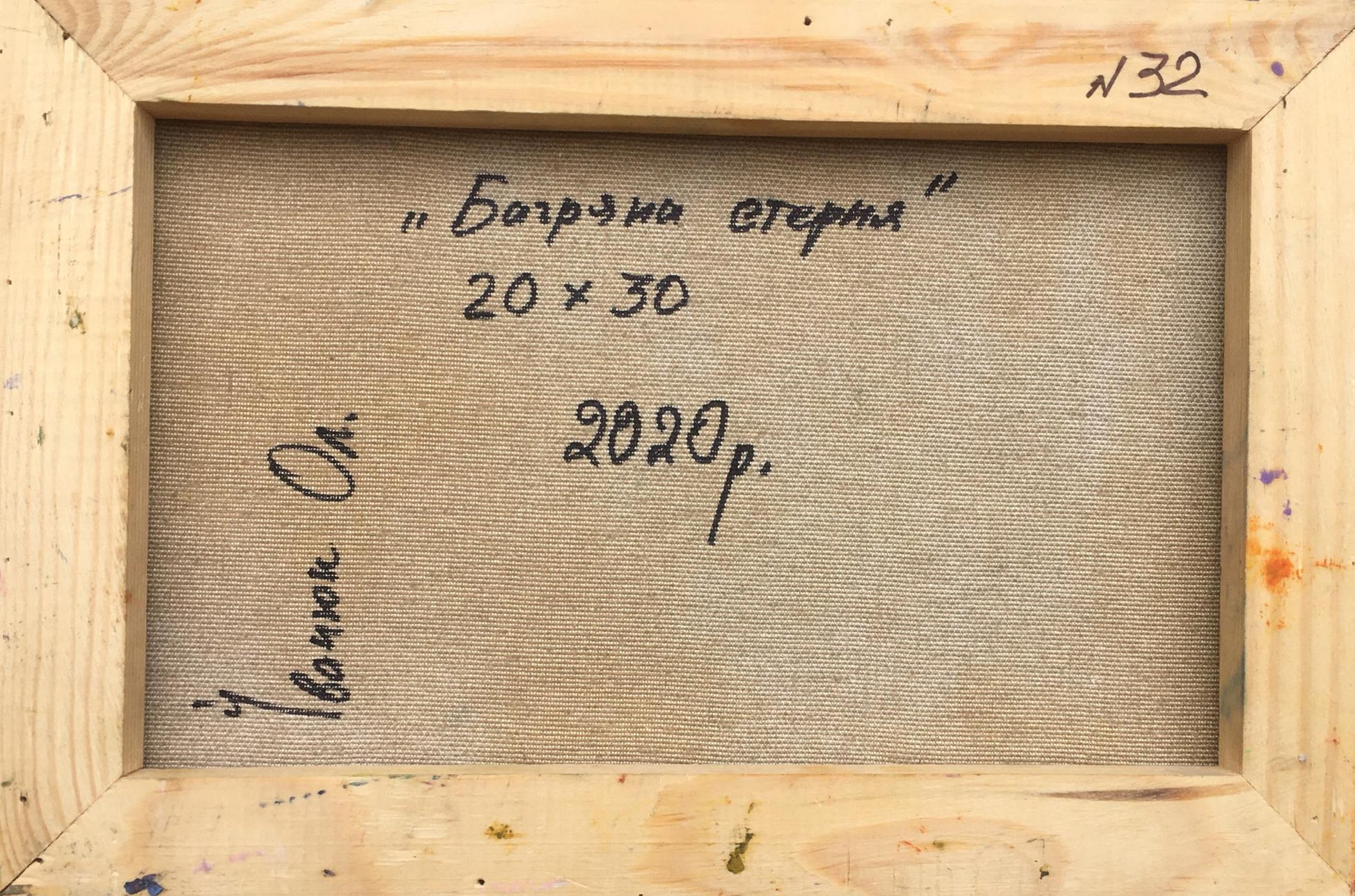 Backdrop of the painting 