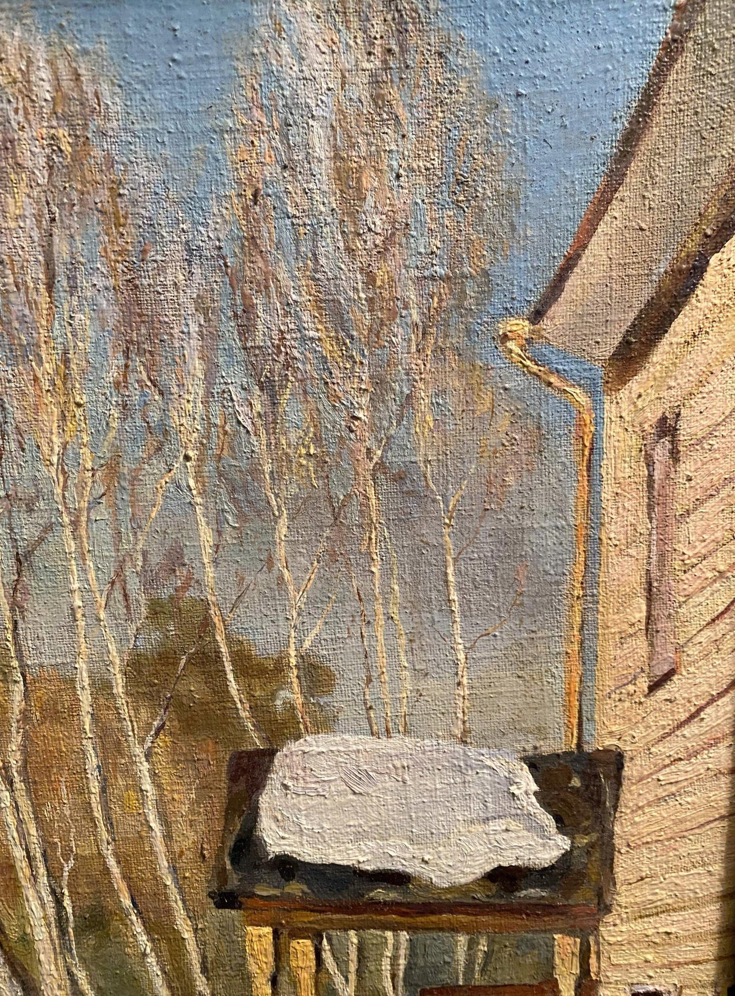 Oil painting Winter march Litvinov Arkady Petrovich