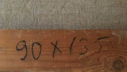 Oil painting Lenin at the table