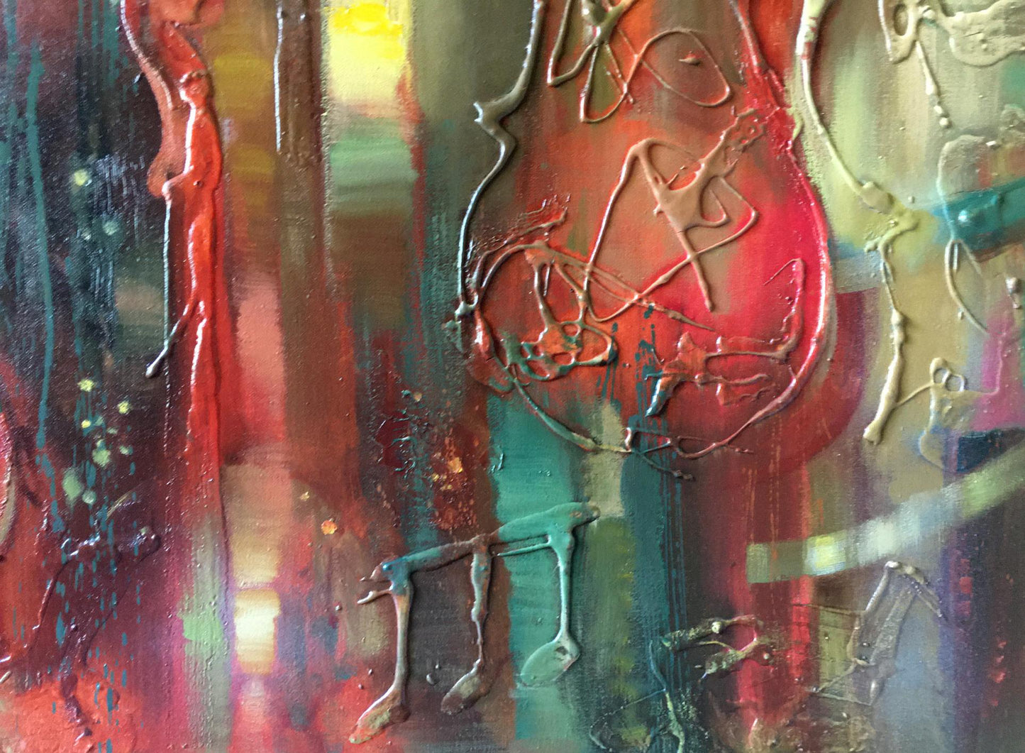 Abstract oil painting Sonic Impression Anatoly Tarabanov