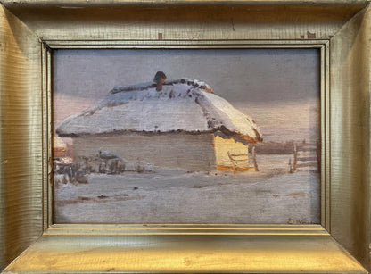 Oil painting By the evening Eugeniusz Wrzeszcz