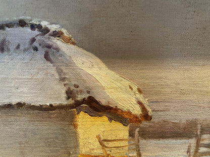 Oil painting By the evening Eugeniusz Wrzeszcz