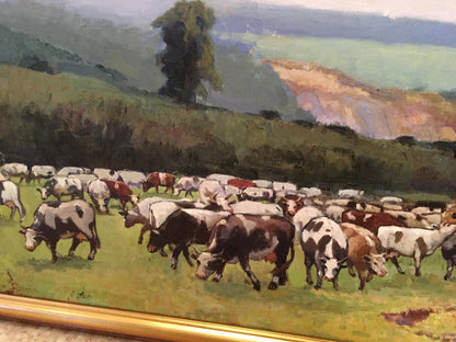 Oil painting Over the Boog P. Taranyuk