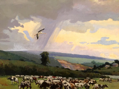 Oil painting Over the Boog P. Taranyuk