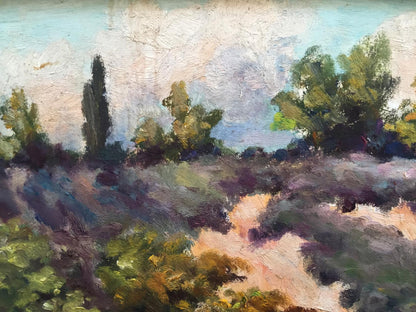 Oil painting Relaxation in nature glade Unknown artist