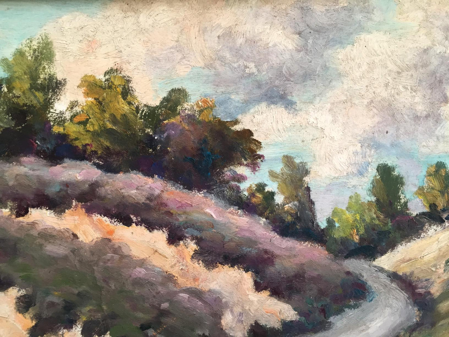 Oil painting Relaxation in nature glade Unknown artist