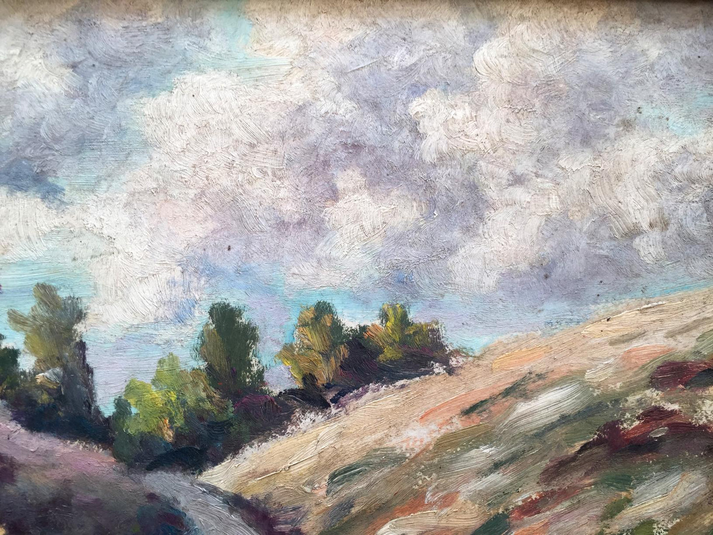 Oil painting Relaxation in nature glade Unknown artist