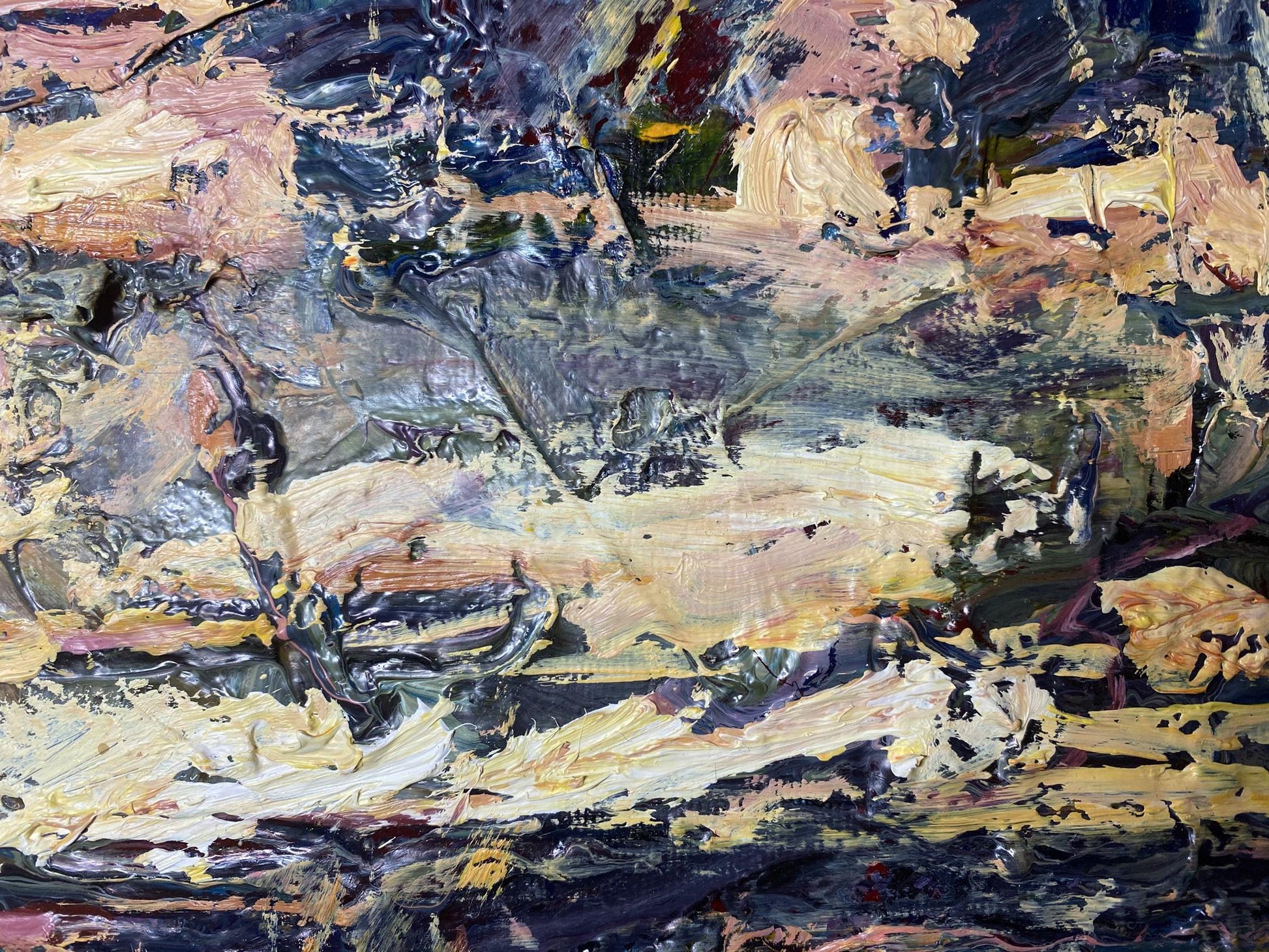 Abstract Oil painting Nature Landscape sunset Vladimir Mazur