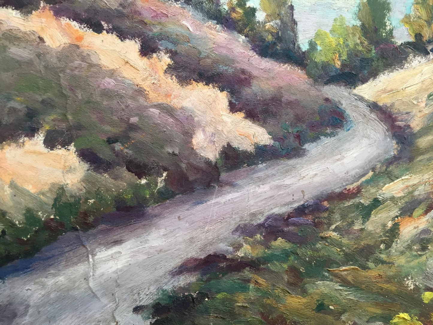 Oil painting Relaxation in nature glade Unknown artist