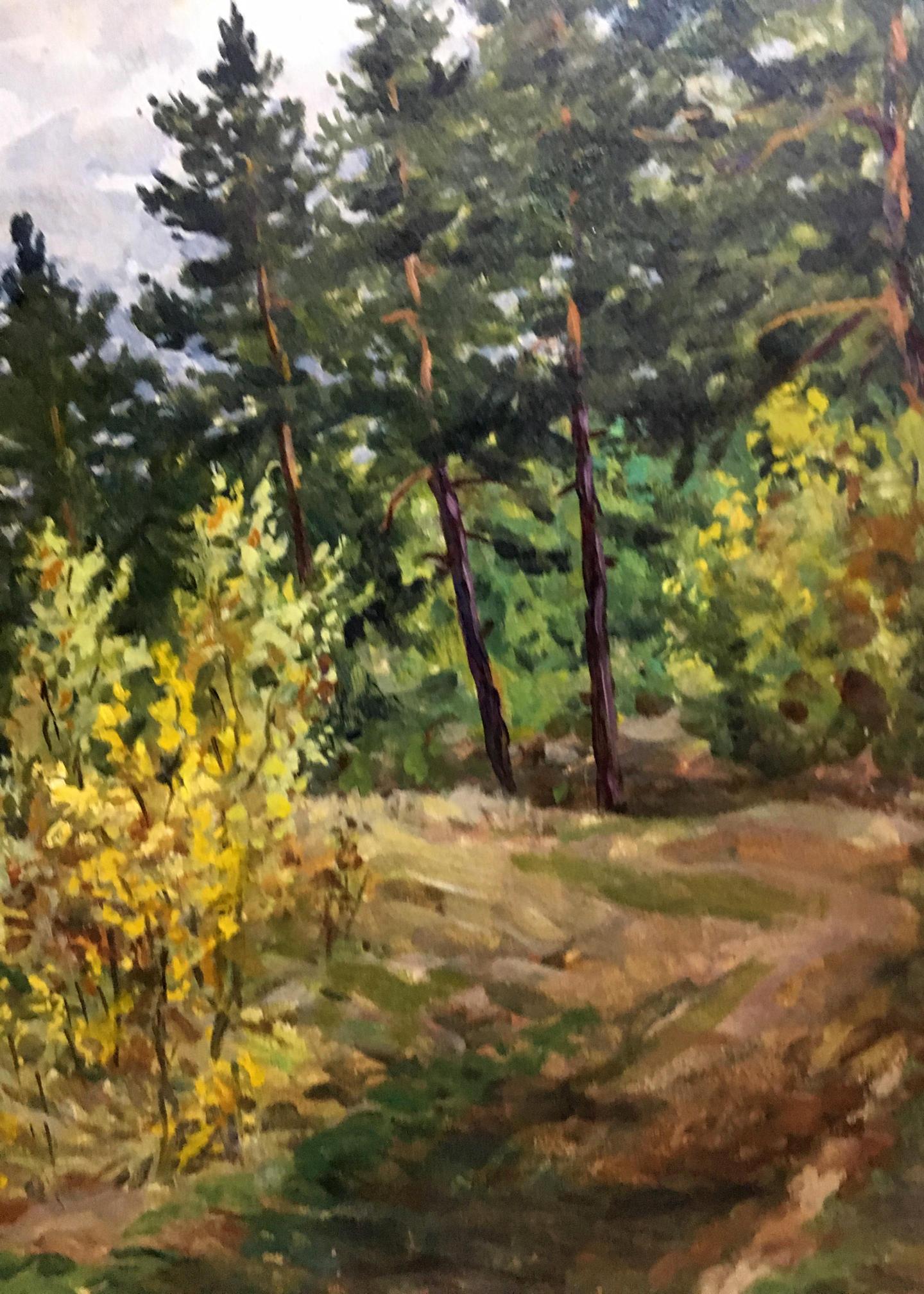 Oil double painting summer nature A. Cherkas