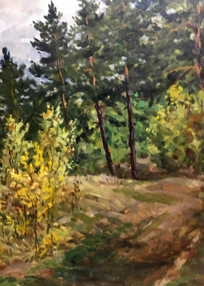 Oil double painting summer nature A. Cherkas