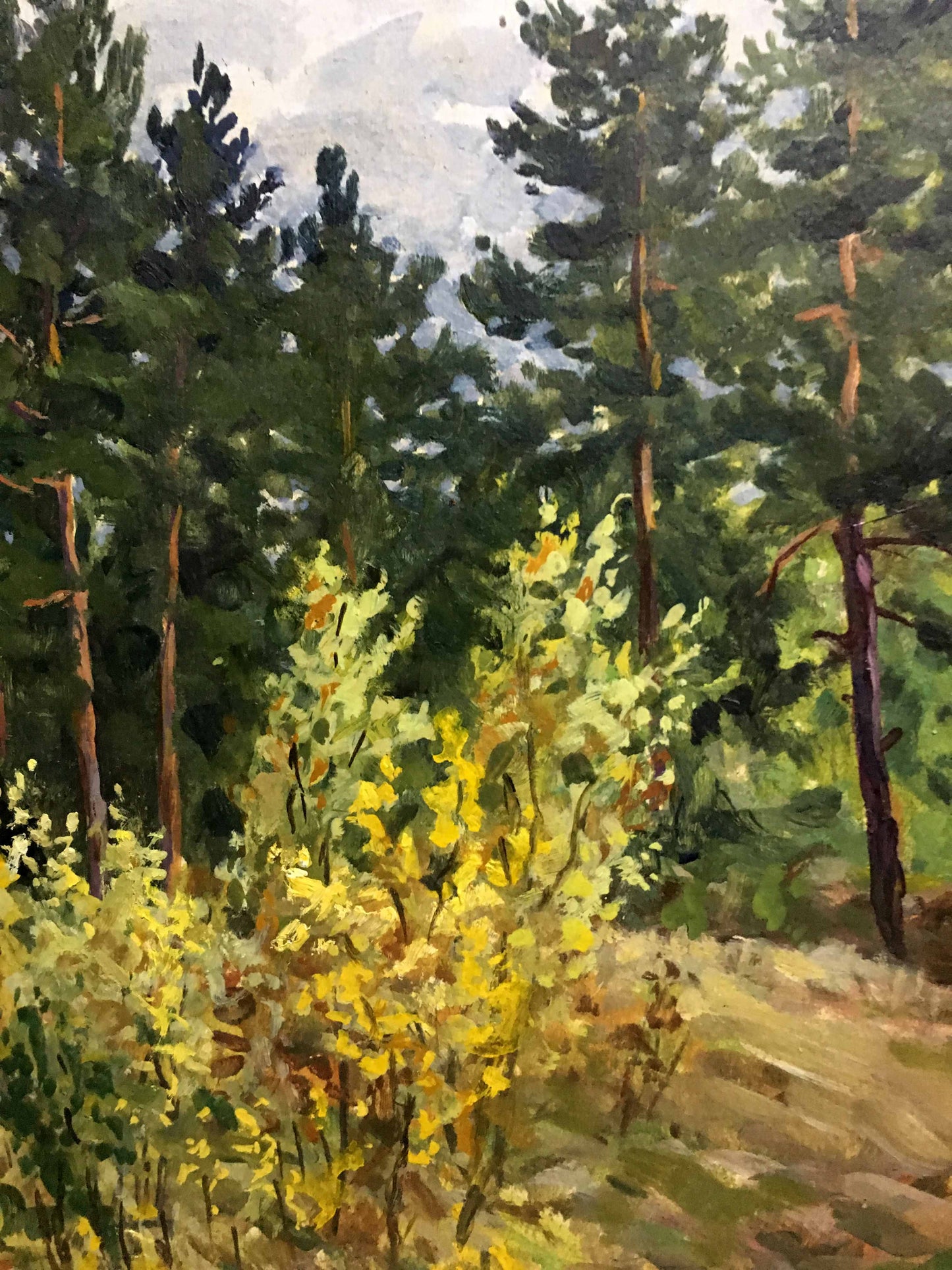 Oil double painting summer nature A. Cherkas