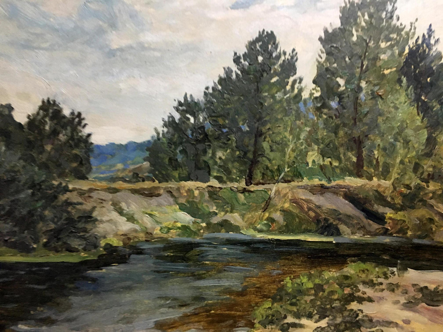 Oil double painting summer nature A. Cherkas