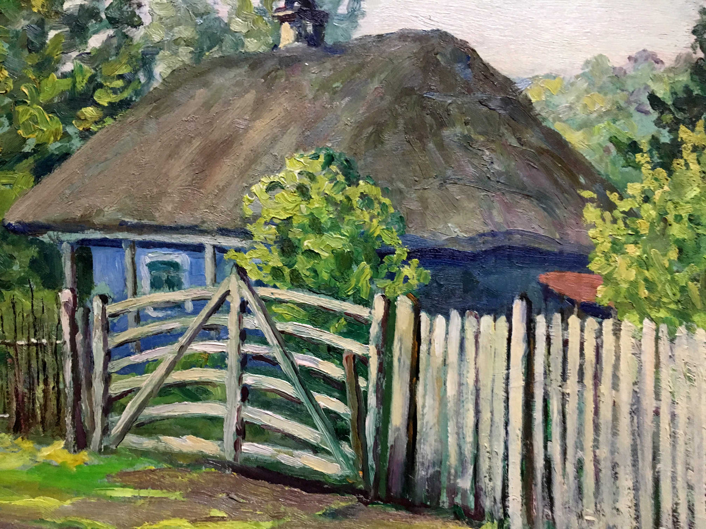 A. Cherkas' Oil Painting: Peasant Village