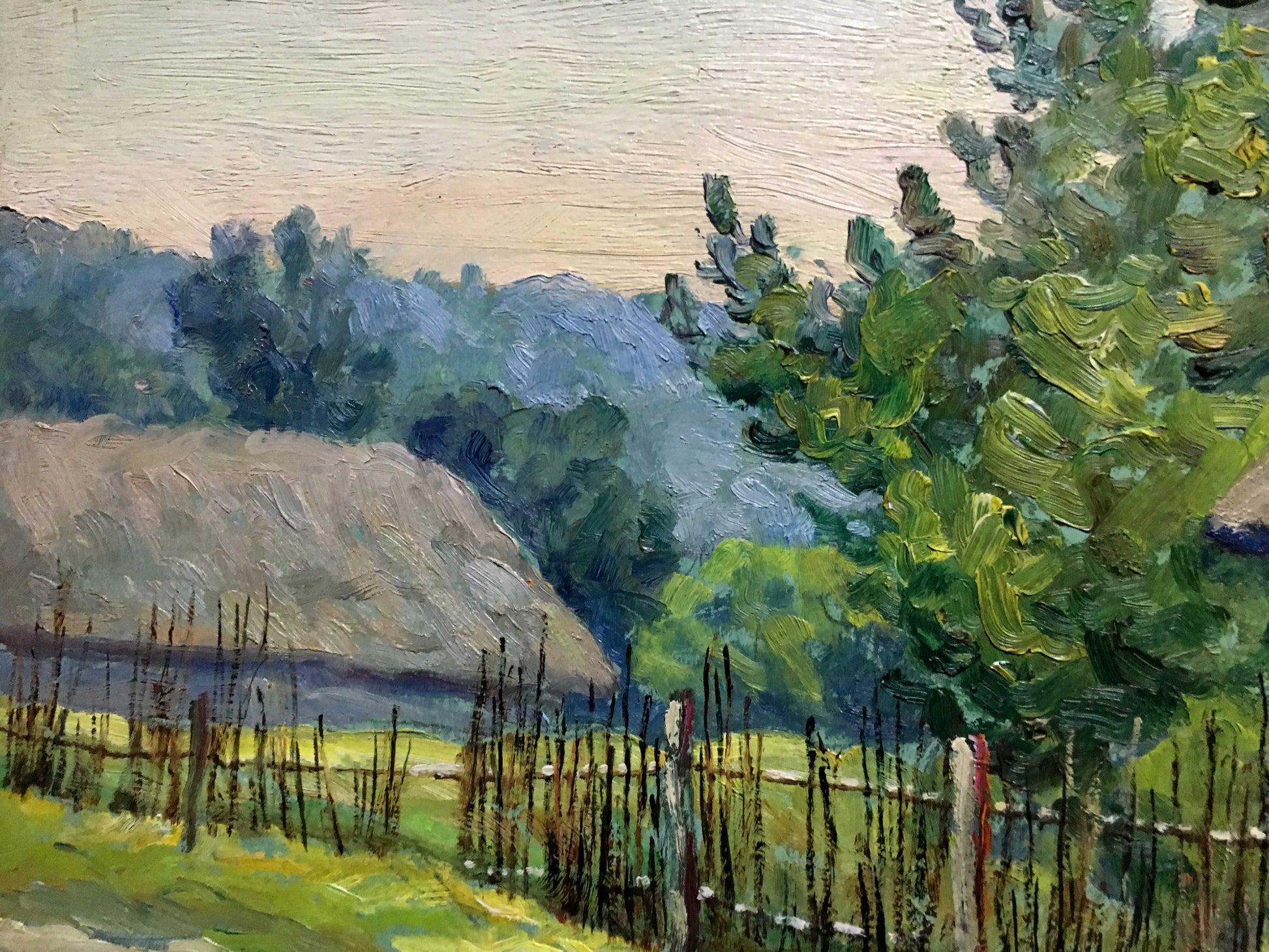 A. Cherkas' Painting Depicting a Peasant Village