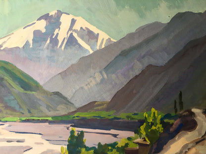 Gouache painting Peak Perfection Vladimir Chernikov