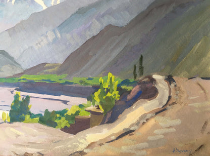 Gouache painting Peak Perfection Vladimir Chernikov