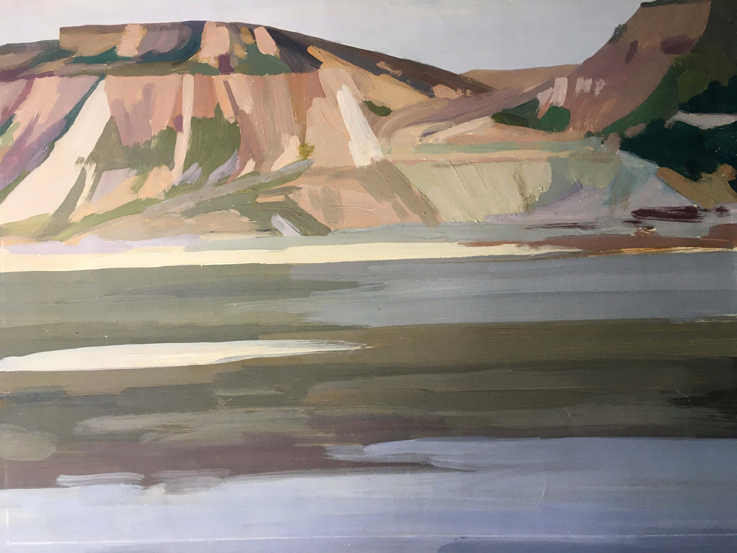 Gouache painting Mountain View Chernikov Vladimir Mikhailovich