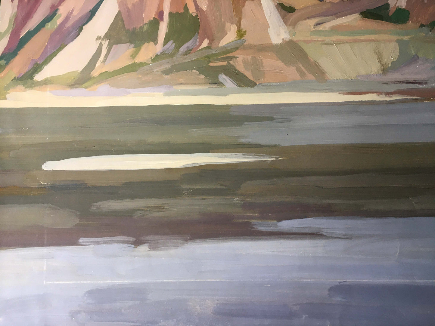 Gouache painting Mountain View Chernikov Vladimir Mikhailovich