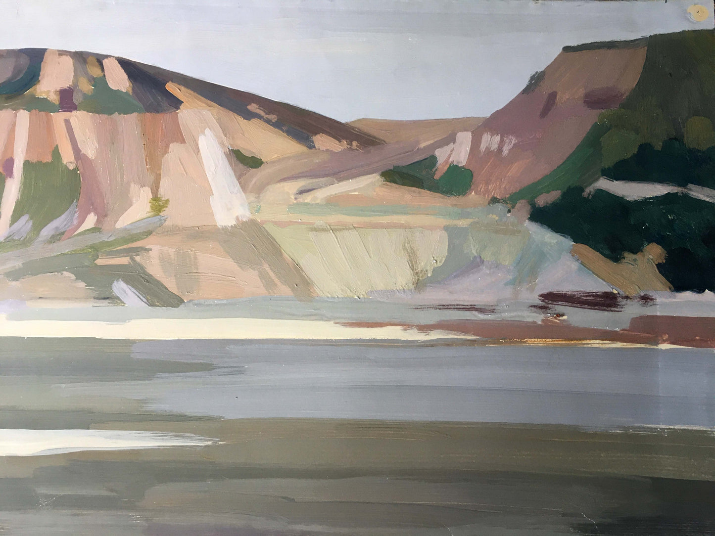 Gouache painting Mountain View Chernikov Vladimir Mikhailovich
