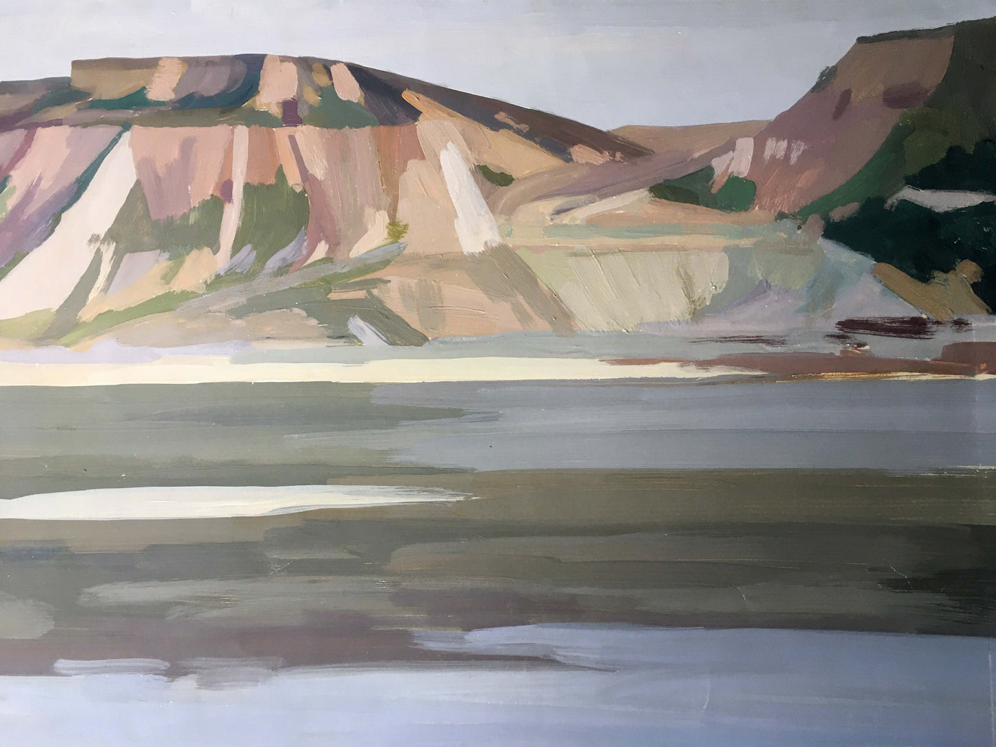Gouache painting Mountain View Chernikov Vladimir Mikhailovich