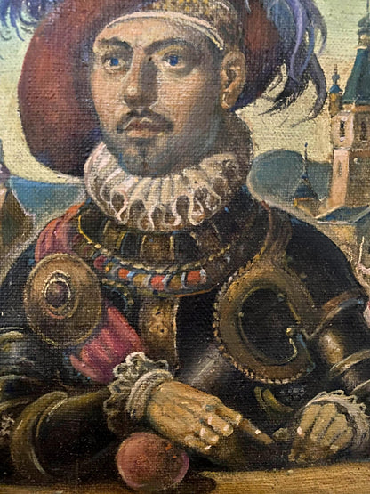 Oil painting Brother's portrait Litvinov Oleg Arkad'yevich