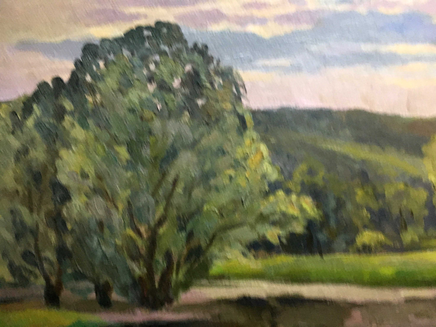 Oil double painting Between summer and winter A. Cherkas