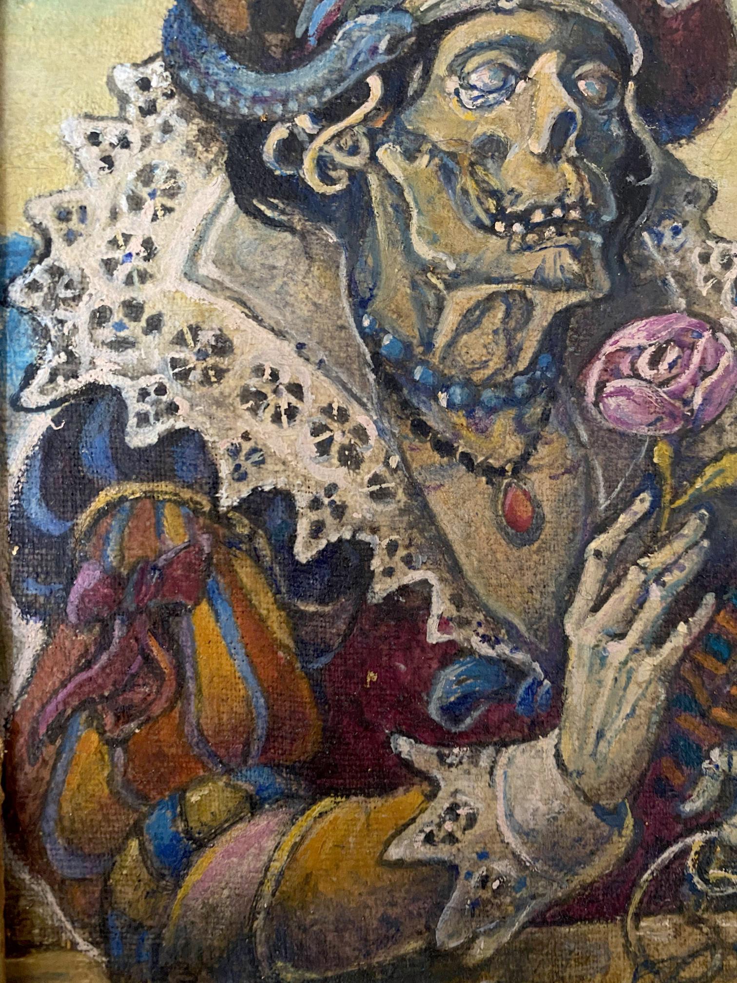 Oil artwork featuring a brother's portrait by Oleg Arkad'yevich Litvinov