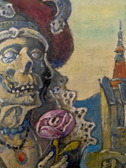 Oil painting titled "Brother's Portrait" by Oleg Arkad'yevich Litvinov