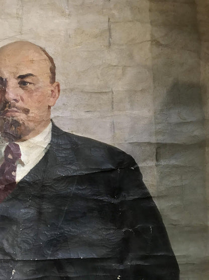Oil painting Portrait of Lenin in the office N. Nagulyak