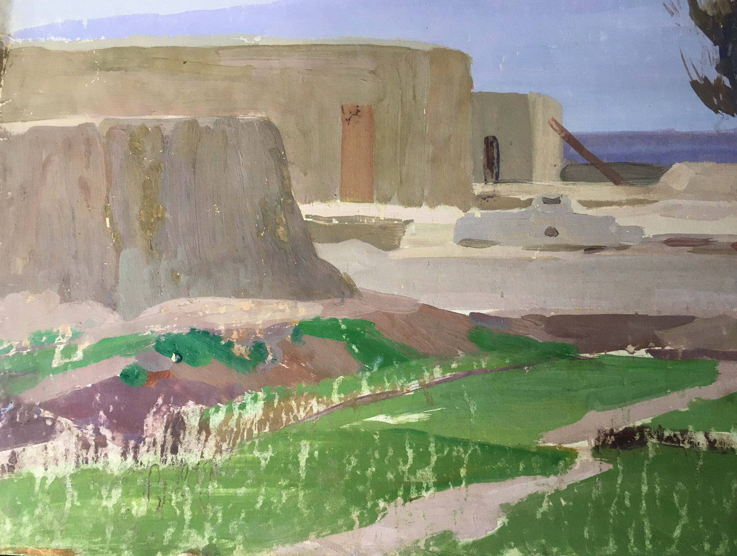 Gouache painting In desert Chernikov Vladimir Mikhailovich