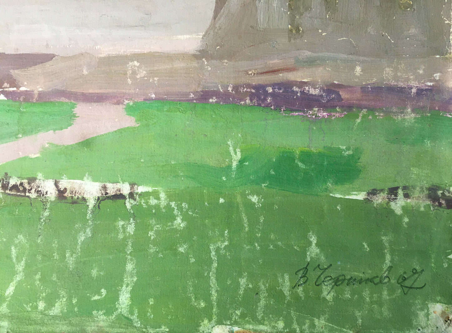 Gouache painting In desert Chernikov Vladimir Mikhailovich