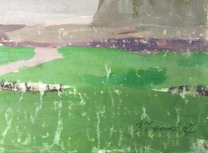 Gouache painting In desert Chernikov Vladimir Mikhailovich