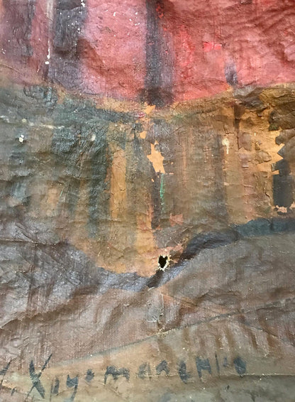 Oil painting Portrait of Lenin in the office N. Nagulyak