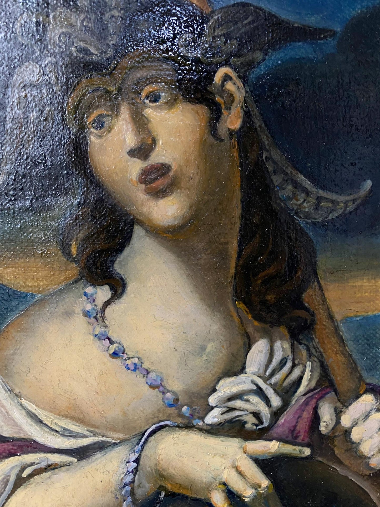 Savage Beauty: Oleg Litvinov's Oil Depiction of the Amazonian Warrior